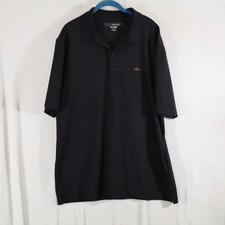 Greg Norman Golf Polo Black Men's Size XL Logo Performance Short Sleeve