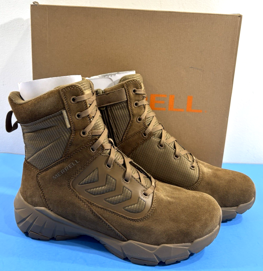 UNUSED - 【MJ6385】 NIB 10.5 M MENS MERRELL FULLBENCH TACTICAL 8