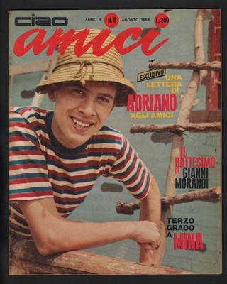 CIAO FRIENDS 8/1964 CELENTANO PIERETTI MINA ROKES LITTLE TONY