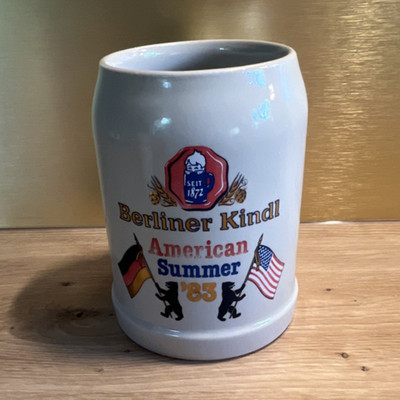 Berliner Kindl Bierkrug American Summer  83   Sammler vintage 