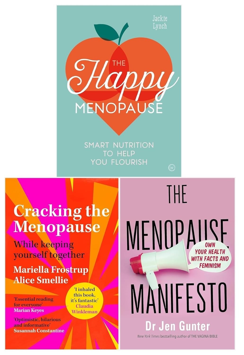 Menopause Manifesto, Cracking the Menopause,Happy Menopause 3 Books Set