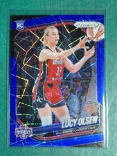 2025 Panini Prizm WNBA #104 Lucy Olsen Blue Velocity Prizms