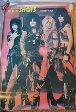 Vintage 1980's Rock Poster Motley Crue Creem Rock Shots  17×23
