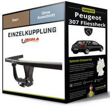 Starre Anhängerkupplung für PEUGEOT 307 Fliessheck 00-07 Typ 3A/C Imiola Hak-Pol