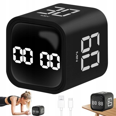 Digital Cube Timer, Schwerkraft-Timer, Drehbarer Pomodoro-Timer, Countdown Timer