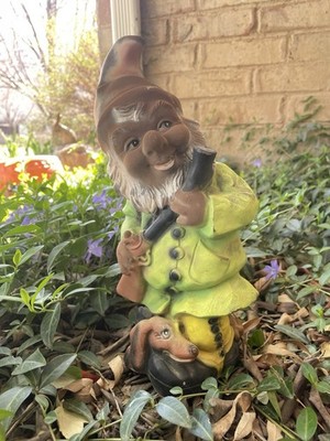 Vintage 1950-60s Gnome 11'' Made in West-Germany Marked 603 With Dachshund