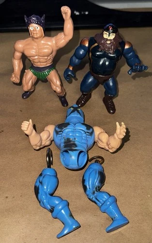 Vintage Bootleg Figure Lot He-Man Viking MOTU KO