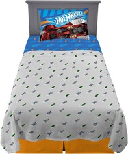 Kids Bedding Super Soft Sheet Set 3 Piece Twin Size Hot Wheels