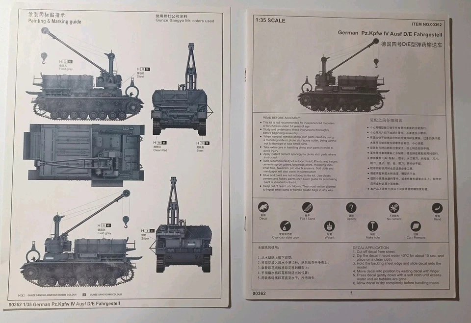 Pz.Kpfw IV D/E Fahrgestell - Ammo Carrier for Mörser Karl - Kit 1/35 - Trumpeter - Immagine 2 di 4