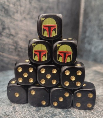 Boba, inspirierte Custom Würfel, ideal für Spiele wie Herr der Ringe