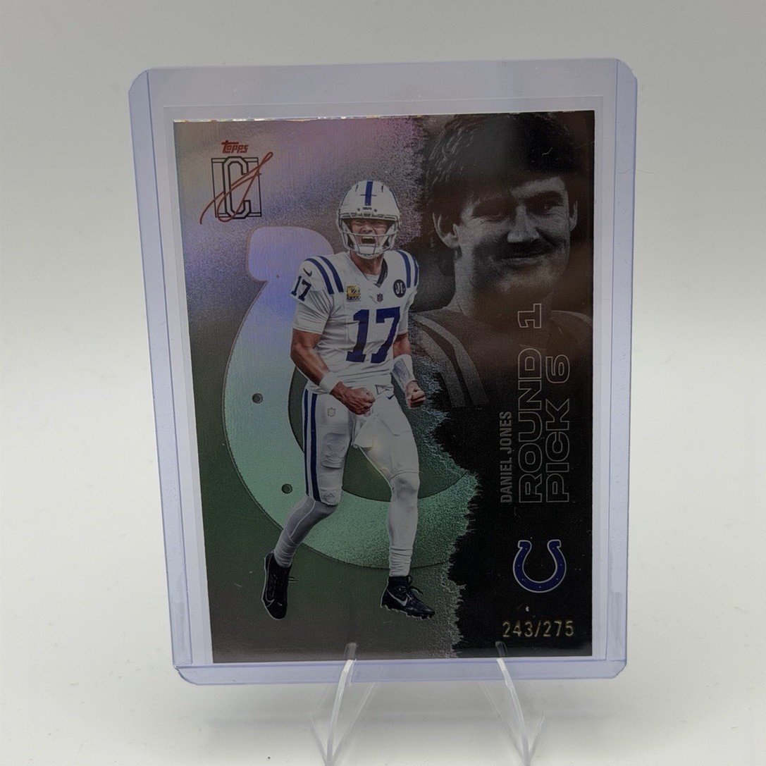 2025 Topps Signature Class Football Daniel Jones Silvers 243/275 Colts #59