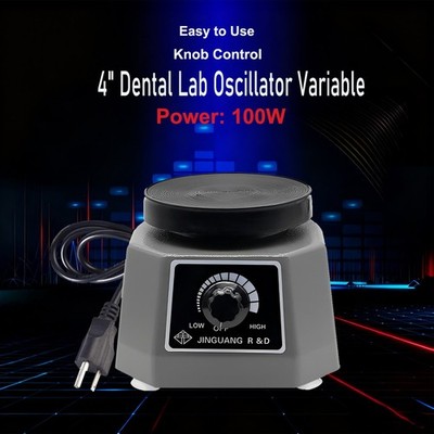 110v Dental Laboratory Equipment Vibrator Oscillator 4'' Round Variable Speed