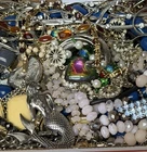 Vintage & Modern Some Signed Costume Jewelry Lot Full Small Priority Box # 53