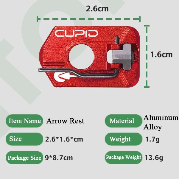 Magnetic Arrow Rest Self-adhesive Adjustable Archery Recurvebow Longbow Shooting - Image 3 of 4