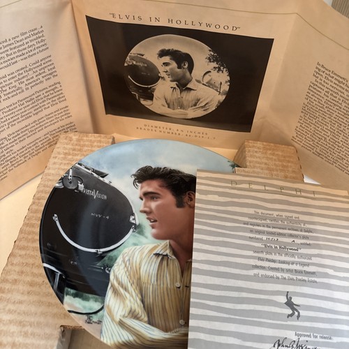 Vintage 1989 Elvis Presley: Looking At A Legend Collector’s Plates By Bruce Emmett - Bild 5 von 24