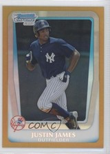 2011 Bowman Draft Chrome Prospects Gold Refractor 21/50 Justin James #BDPP60 1c6