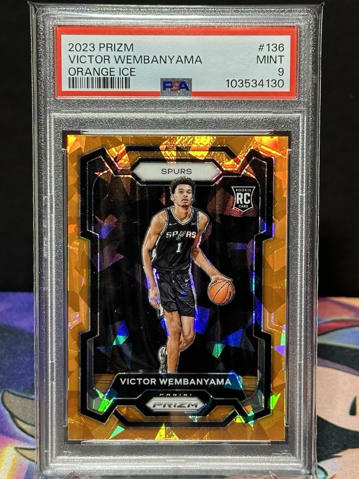 2023-24 Panini Prizm - Victor Wembanyama #136 Orange Ice Prizm (RC)