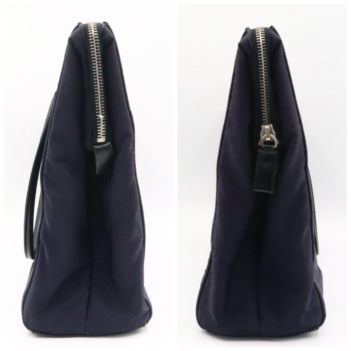 PRADA Excellent Condition Nylon Triangle Logo Handbag Purple — image 7