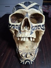 Summit Collection Resin Skull Tribal Tattoo B...