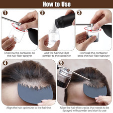 Hair Building Fiber Spray with Hairline Optimizer, Hair Fibers Spray for Hair...