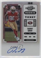 2022 Panini Contenders Optic Rookie Ticket RPS Silver Prizm Danny Gray Auto 10zl