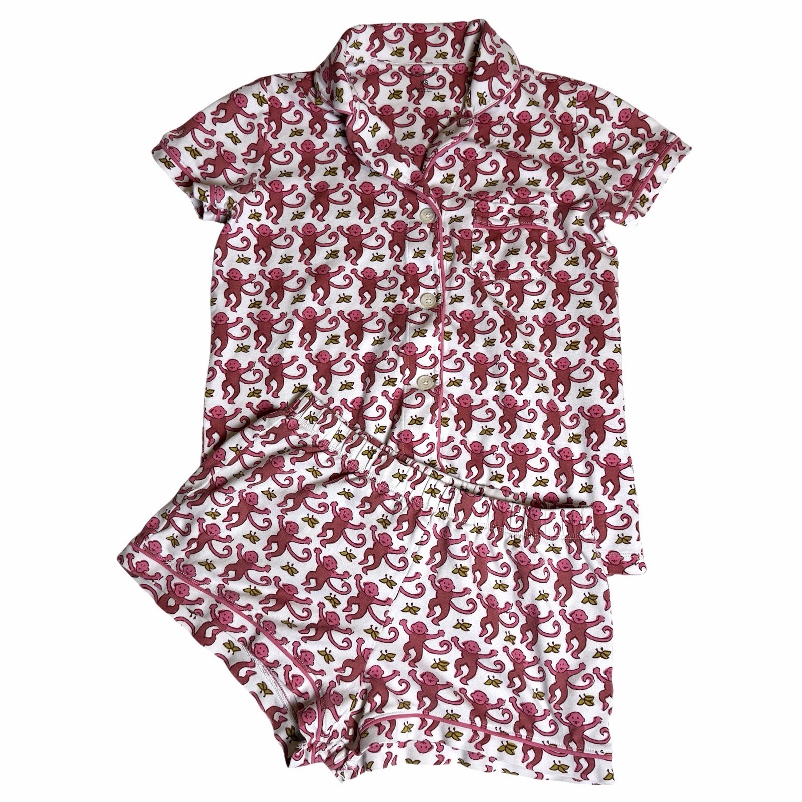 Roller Rabbit Monkey Watermelon Polo Pajamas XS P… - image 1