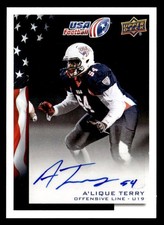 2014 Upper Deck USA Football Autograph #20 A'Lique Terry AU