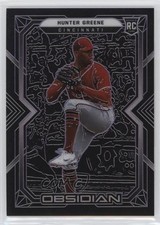 2022 Panini Chronicles Obsidian Electric Etch Purple 56/99 Hunter Greene #60 v9t