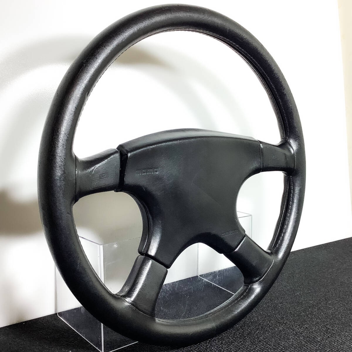 MOMO Olympic 2 Leather Steering Wheel 370mm Ghibli 4 Mazda OEM JDM