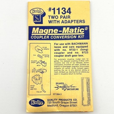 Kadee N Scale 1134 Magne-Matic Coupler Conversion Kit for Bachmann Locos & Cars