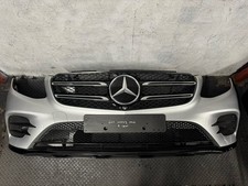 MERCEDES GLC W253 AMG LINE FRONT BUMPER WITH CAMERA COMPLETE IN SILVER