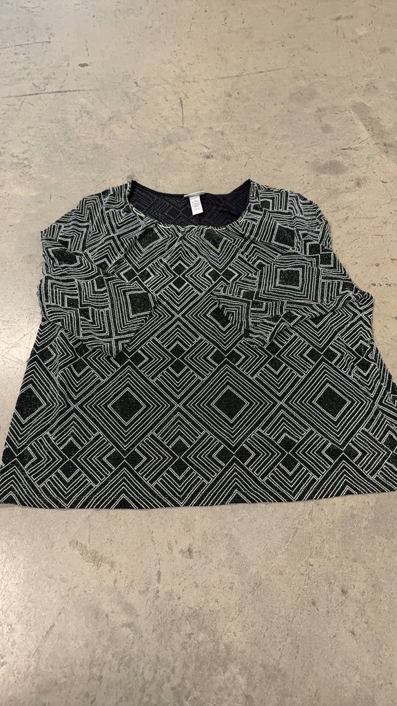 Catherines Plus Size Geometric Pattern Top - image 1