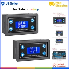 Time Delay Relay 2pcs Digital Timer Module LCD Display AC/DC Control Switch