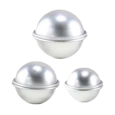 6er Set Aluminium Badebombenformen für Kinder, für Desserts gemacht