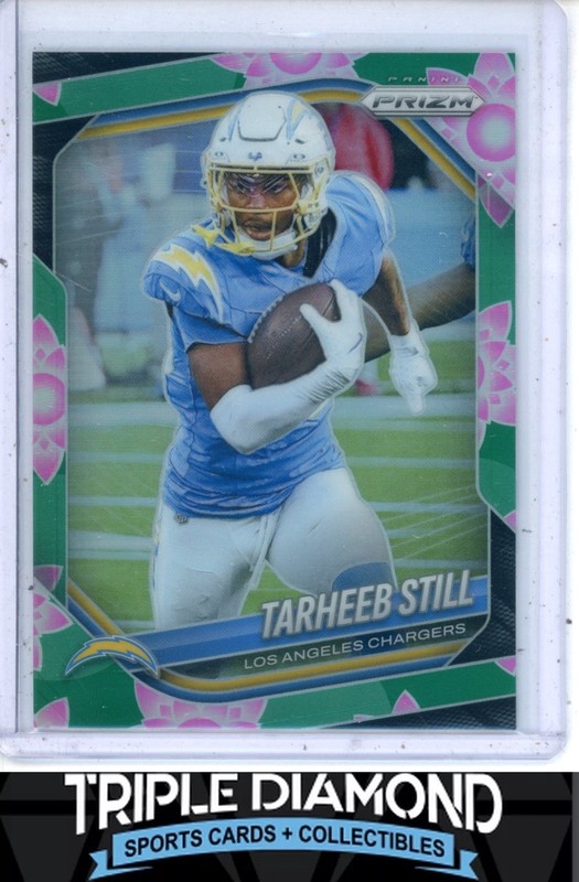 2025 Panini Prizm Tarheeb Still Lotus Flower Prizm #07/18 LA Chargers AE204