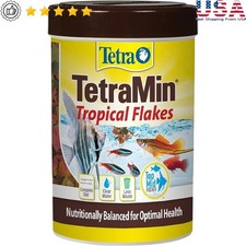 Tropical Fish Food Flakes Nutritionally Balanced Healthy Digestion Antioxidants