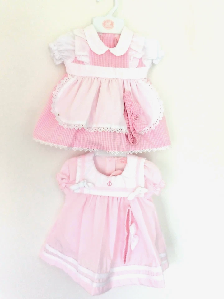 ROCK A BYE BABY BABY GIRLS Sailor or Spanish Romany DRESS OUTFIT HEADBAND KNICKERS NB 0-3-6M