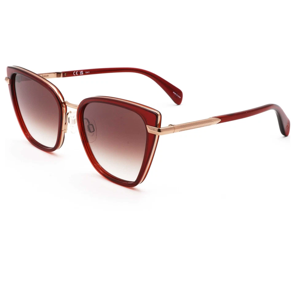 Gafas de sol para mujer Rag & Bone 56 mm borgoña RNB1057-G-S-LHF-56