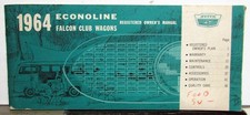 1964 Ford Econoline Falcon Club Wagon Van Owners Manual Original