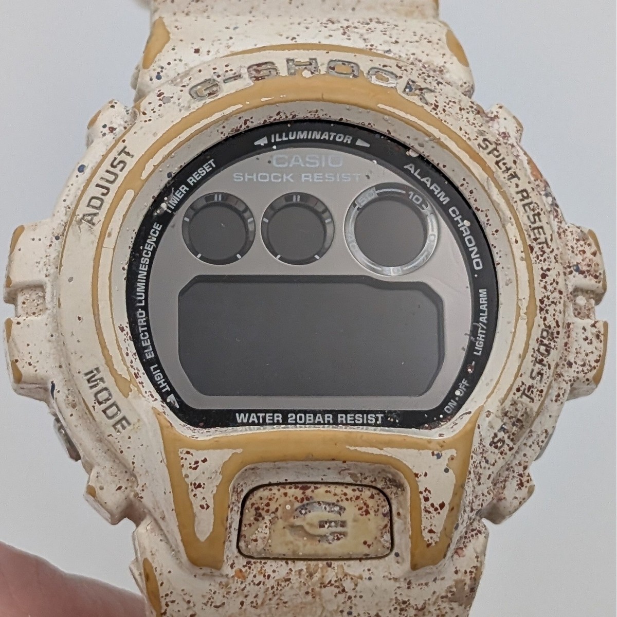 Casio G-Shock DW-6900NB 3230 White Mirror Metallic Digital Watch