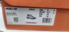 Merrell shoes women size 9 MOAB 2 WP Brand new  Drizzle/Mint Color