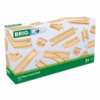 Brio GroßEs Schienensortiment 50-Tlg. Holzeisenbahn Schienen Holzspielzeug