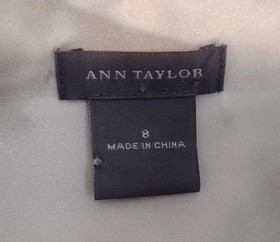 Ann Taylor Satin Lace Overlay Corset Top Size 8 Beaded Goth Regencycore 