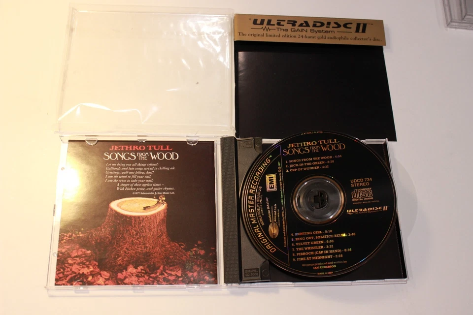 Jethro Tull - Songs from the Wood - MFSL 24k Gold CD with J CARD - RARE OOP - Image 3 of 4