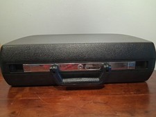 Samsonite Delegate Slim Hard Shell Briefcase Black Vintage 17" Case No Key