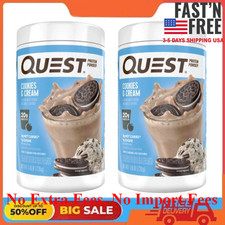 2 PACKS Quest Protein Powder, Cookies and Cream, 20g Protein, 1.6 lb., 25.6 oz