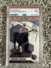 2020 Panini Mosaic #201 Anthony Edwards Rookie PSA 9 Mint
