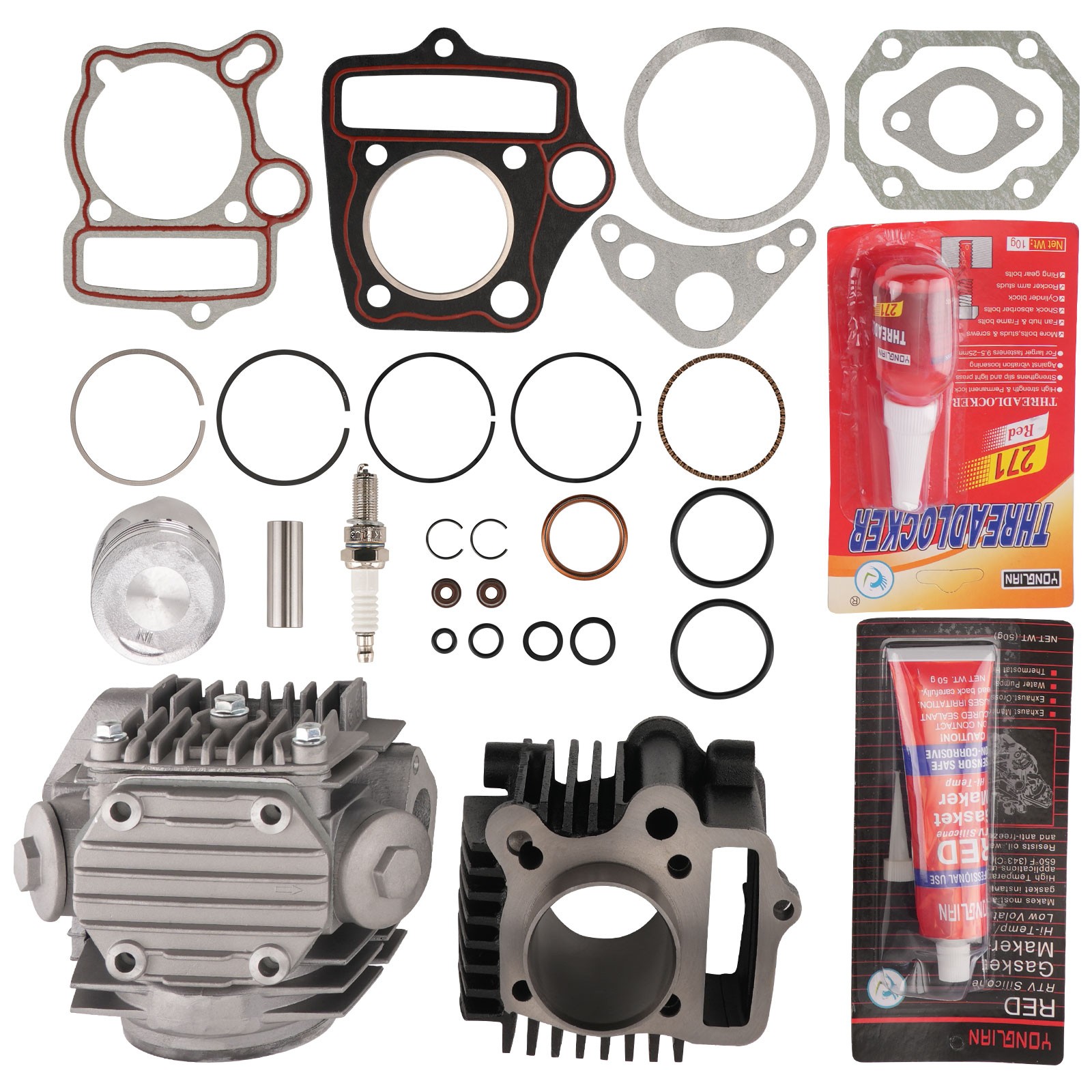 90cc Cylinder Barrel Kit For Honda C90 1985-2003 / C 90 inc Head Piston Gaskets
