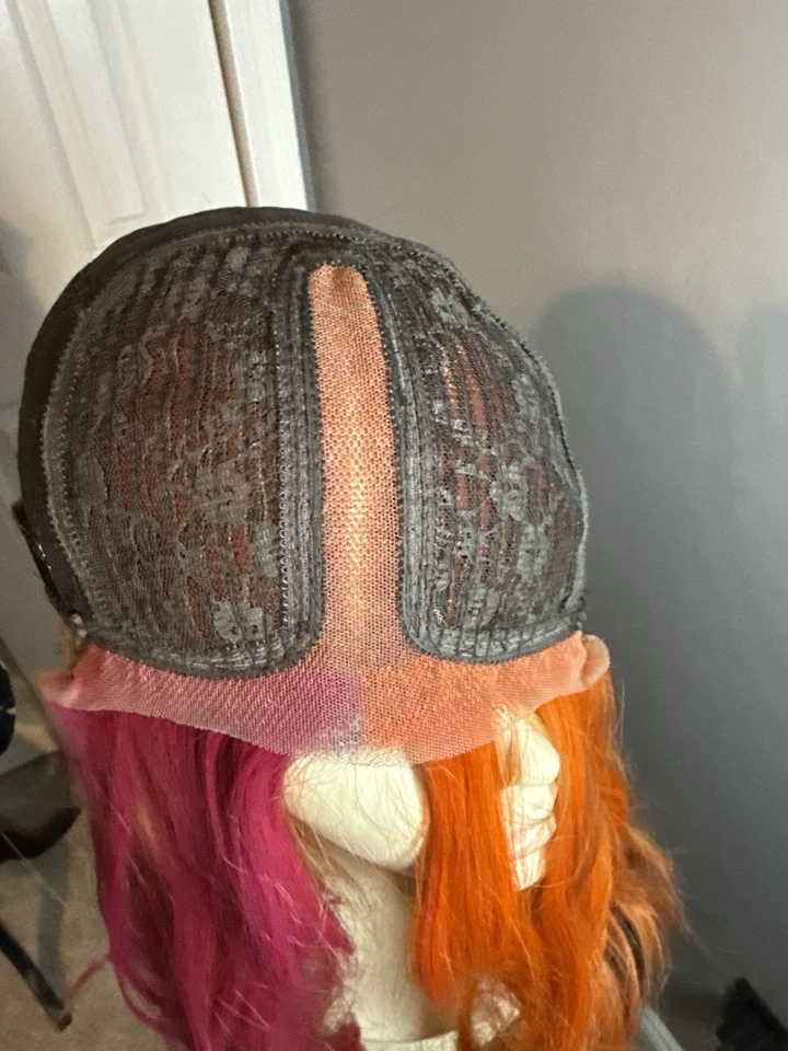 Peluca Chelsey Smith Sharpay Mandarina Naranja Vibrante Pre-Estilo Usada Una Vez LE Rara Foto 4 de 4