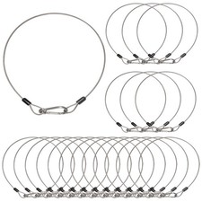 20 Pack Stage Light Safety Cables for Stage DJ Party Lights Thickened 1/8 Dia...